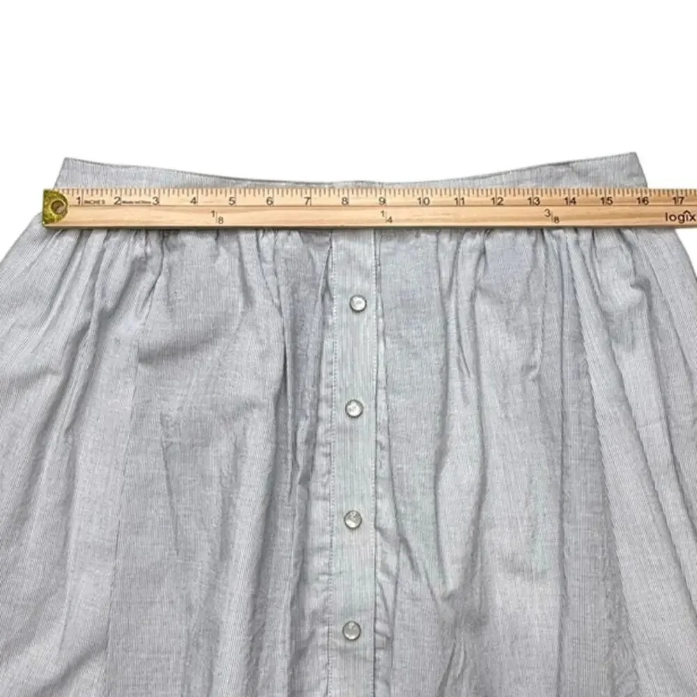BCBG Generation Striped Button-Front Mini Skirt